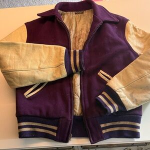 Vintage 1960’s High School Letter Jacket. Worn